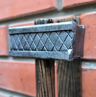 Forged Iron Hammer Door Handle: Metal Gate/Barn Door Pull
