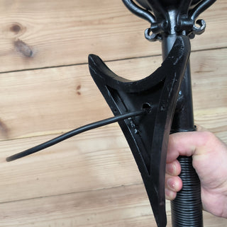 Hand Forged Black Metal Wall Sconce: Large Rustic Lighting