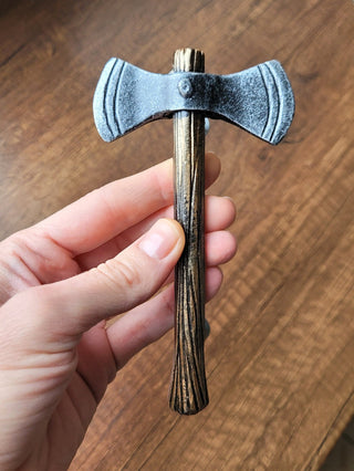 Handmade Axe Door Knob: Metal Cabinet & Nightstand Pull