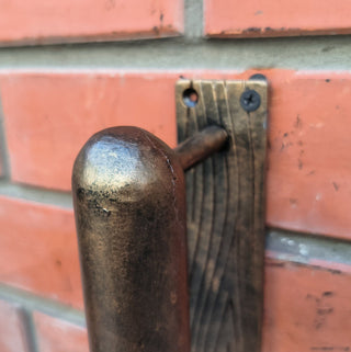 Hand Forged Baseball Bat Door Handle: Metal Barn Door Pull