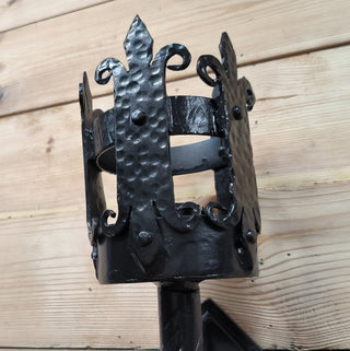 Viking torch light, interior wall light, Metal wall sconce