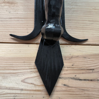 Metal wrought iron sconce, Torch wall lamp, Medieval style light fixture