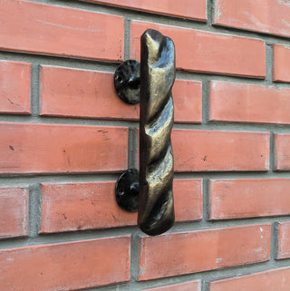 Hand Forged Metal Door Handle: Cafe, Bakery, Barn Door