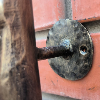 Hand Forged Metal Door Handle: Cafe, Bakery, Barn Door