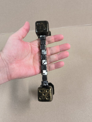Dice Cube Front Door Handle: Metal Barn Door Decor