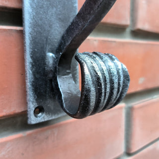 Hand Forged Steel Horse Barn Door Handle: Rustic Stable Decor