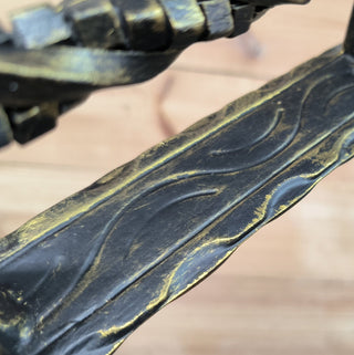 Hand Forged Wrought Iron Door Handle: Barn Door Decor