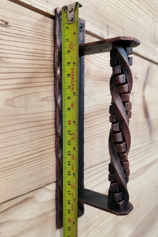 Hand Forged Wrought Iron Door Handle: Barn Door Decor