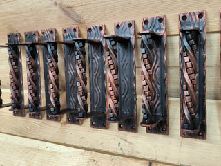 Hand Forged Wrought Iron Door Handle: Barn Door Decor