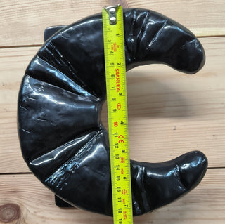 Hand Forged Croissant Door Handle: Bakery Cafe Decor