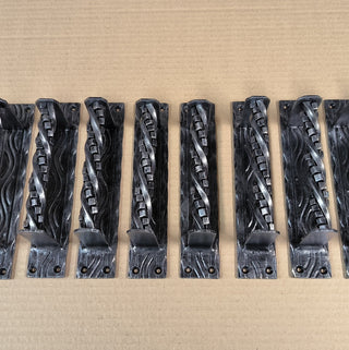 Hand Forged Wrought Iron Door Handle: Barn Door Decor