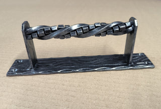 Hand Forged Wrought Iron Door Handle: Barn Door Decor