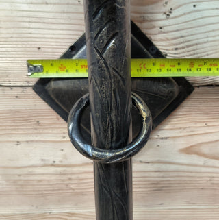 Hand Forged Metal Viking Torch Wall Sconce - Bronze Interior Light