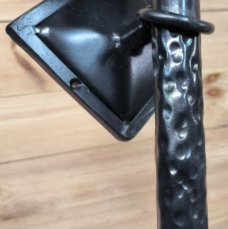 Hand Forged Black Metal Wall Sconce Lamp