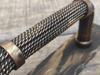 Hand Forged Barn Door Handle: Twisted Metal Gate Handle