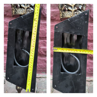 Hand Forged Oak Leaf Metal Wall Sconce - Black Bronze Lighting