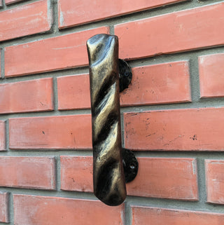 Hand Forged Metal Door Handle: Cafe, Bakery, Barn Door