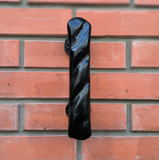 Hand Forged Metal Door Handle: Custom Bakery Cafe Decor
