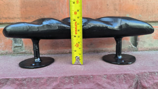 Hand Forged Metal Door Handle: Custom Bakery Cafe Decor