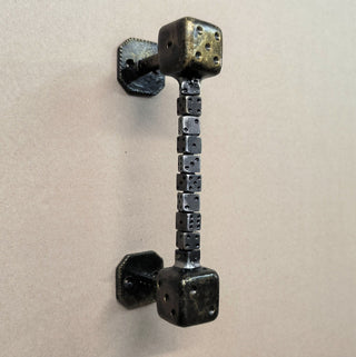 Dice Cube Front Door Handle: Metal Barn Door Decor