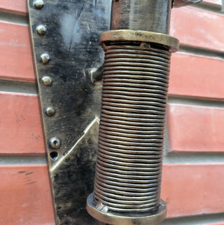 Wrought Iron Torch Wall Sconce: Medieval Style Light