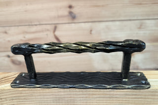 Hand Forged Wrought Iron Door Handle: Barn Door Decor