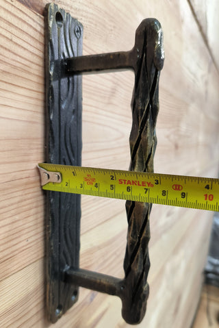 Hand Forged Wrought Iron Door Handle: Barn Door Decor