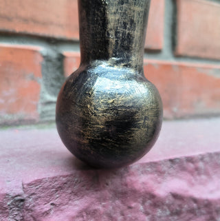 Handmade Forged Steel Wall Sconce: Medieval Torch Light