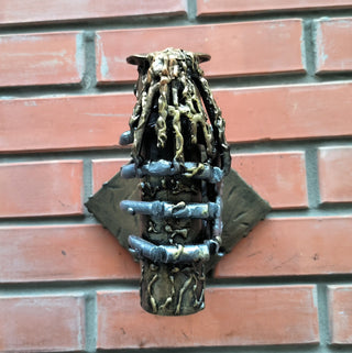 Handmade Gothic Wall Sconce: Iron Torch Light Fixture
