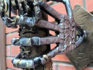 Handmade Gothic Wall Sconce: Iron Torch Light Fixture
