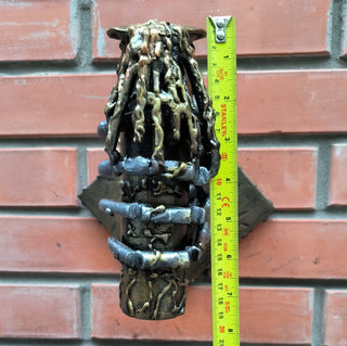 Handmade Gothic Wall Sconce: Iron Torch Light Fixture