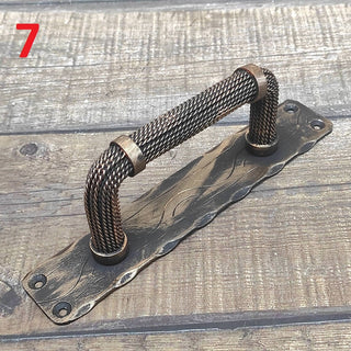 Hand Forged Steel Door Handle: Wrought Iron Barn Door Decor