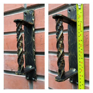 Hand Forged Wrought Iron Door Handle: Barn Door Decor