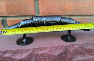 Hand Forged Metal Bread Roll Door Handle: Bakery Cafe Barn Decor