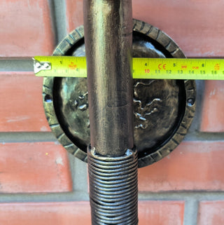Hand Forged Bronze Wall Sconce: Metal Lighting Fixture