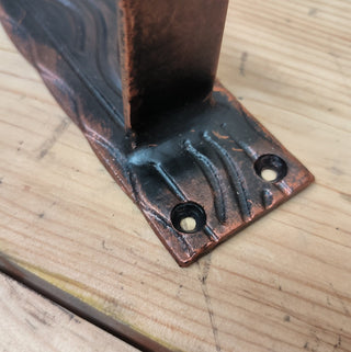 Hand Forged Wrought Iron Door Handle: Barn Door Decor