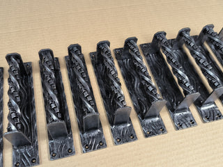 Hand Forged Wrought Iron Door Handle: Barn Door Decor