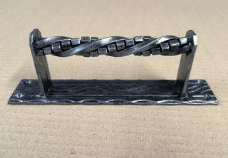 Hand Forged Wrought Iron Door Handle: Barn Door Decor