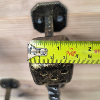 Dice Door Handles: Metal Cube Barn Door Decor (Pair)