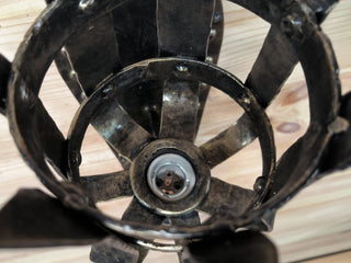 Wrought Iron Torch Wall Sconce: Medieval Style Light