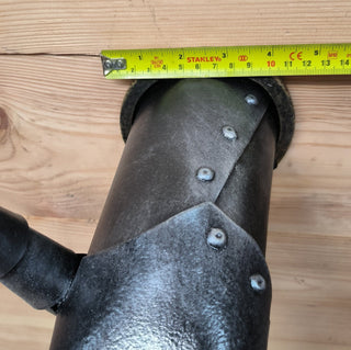 Handmade Knight Hands Axe Holder: Iron Wall Decor