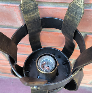 Hand Forged Bronze Wall Sconce: Metal Lighting Fixture