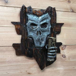 Scary wall light, Skull wall sconce, Skeleton wall light, Halloween sconce lighting, Scream wall lamp, Wall panel light fixture