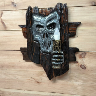 Scary wall light, Skull wall sconce, Skeleton wall light, Halloween sconce lighting, Scream wall lamp, Wall panel light fixture