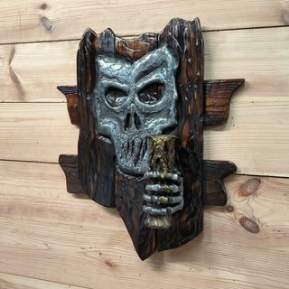 Scary wall light, Skull wall sconce, Skeleton wall light, Halloween sconce lighting, Scream wall lamp, Wall panel light fixture