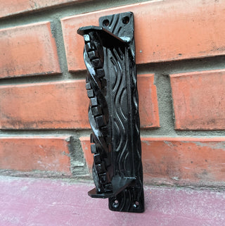 Hand Forged Wrought Iron Door Handle: Barn Door Decor