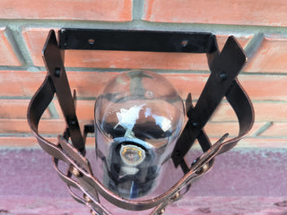 Handmade Medieval Wall Sconce: Copper Outdoor Lighting