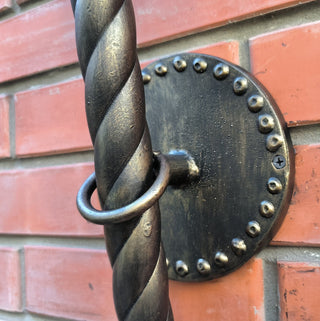 Hand Forged Bronze Wall Sconce: Interior Metal Lighting