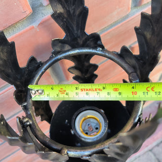 Hand Forged Bronze Wall Sconce: Interior Metal Lighting