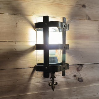 Handmade Medieval Wall Sconce: Wrought Iron Outdoor Lighting